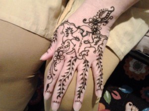 bridal henna wedding hand art